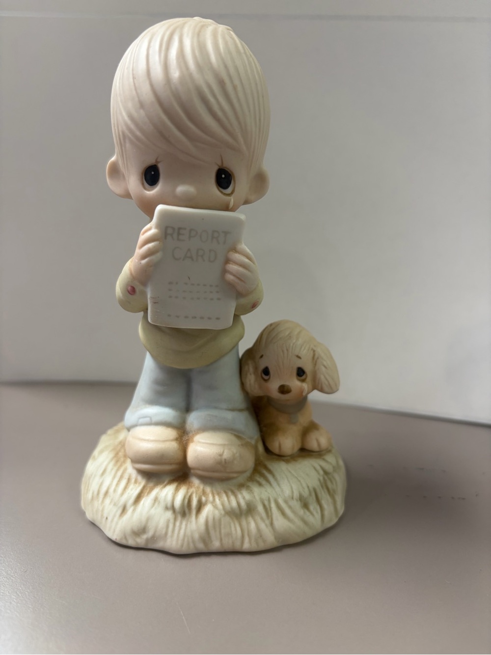 Precious Moments “God understands” Boy with Report Card Figurine one of the 21